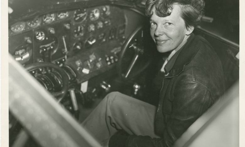 Amelia Earhart in Electra