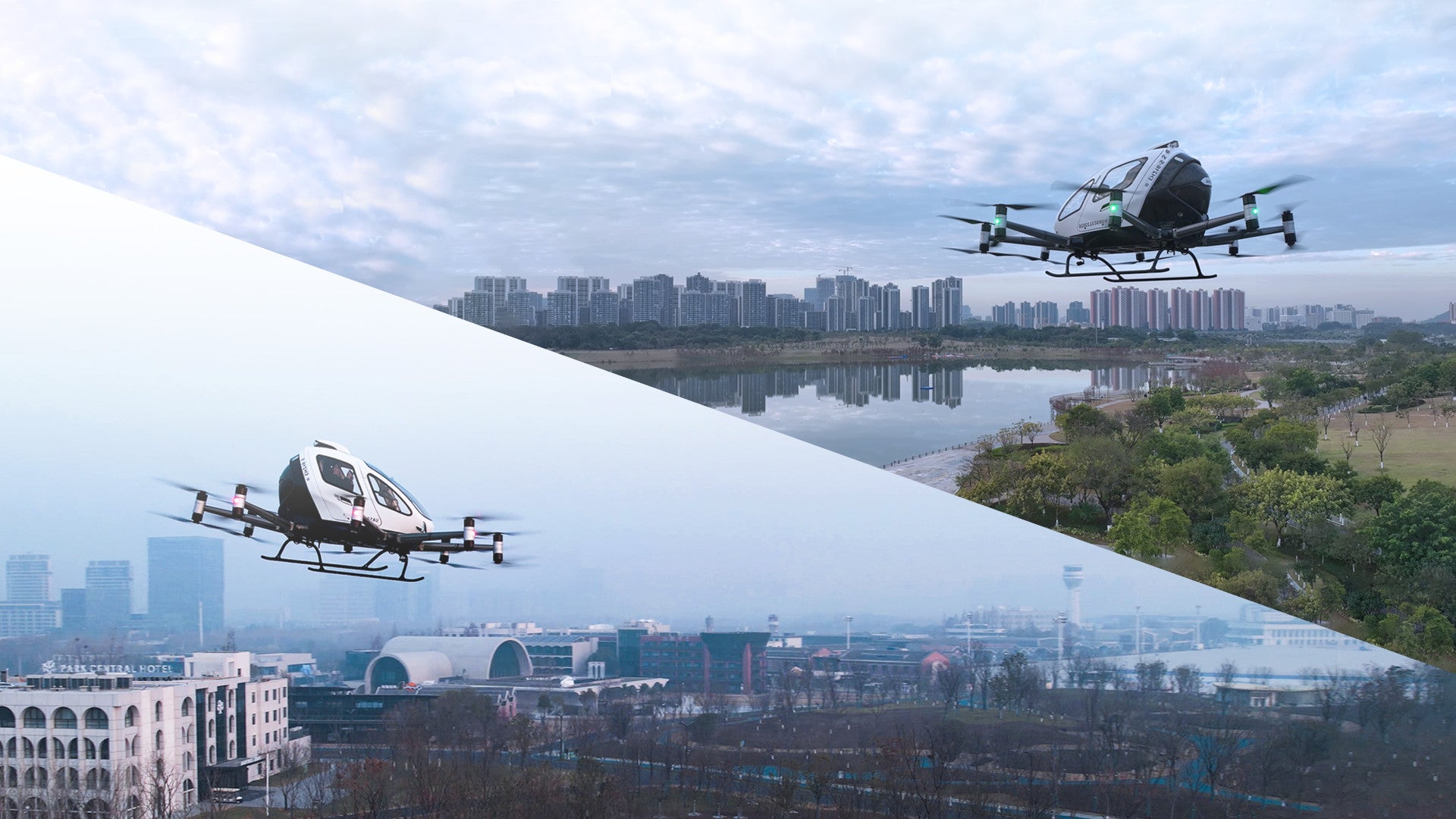 EHang commercial eVTOL air taxi