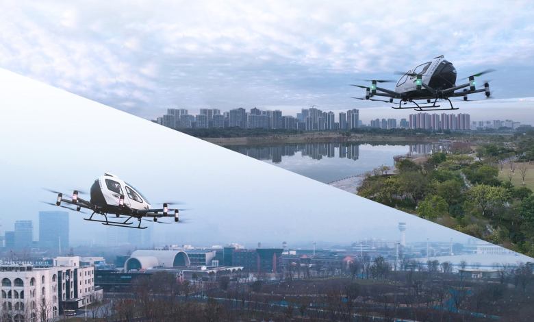 EHang commercial eVTOL air taxi