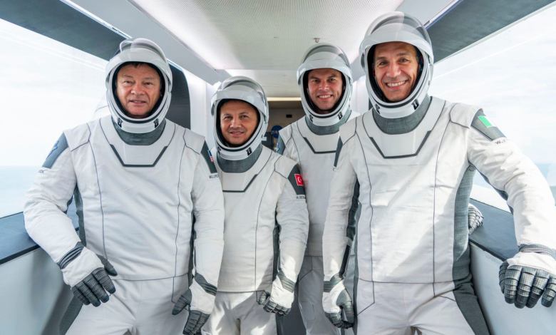 Axiom space station NASA crew