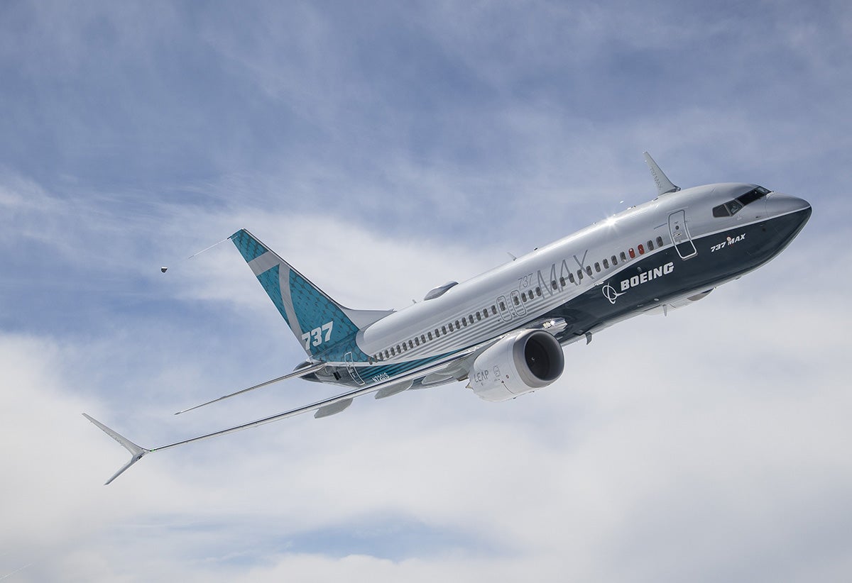 Boeing 737 MAX 7 First Flight Air to Air