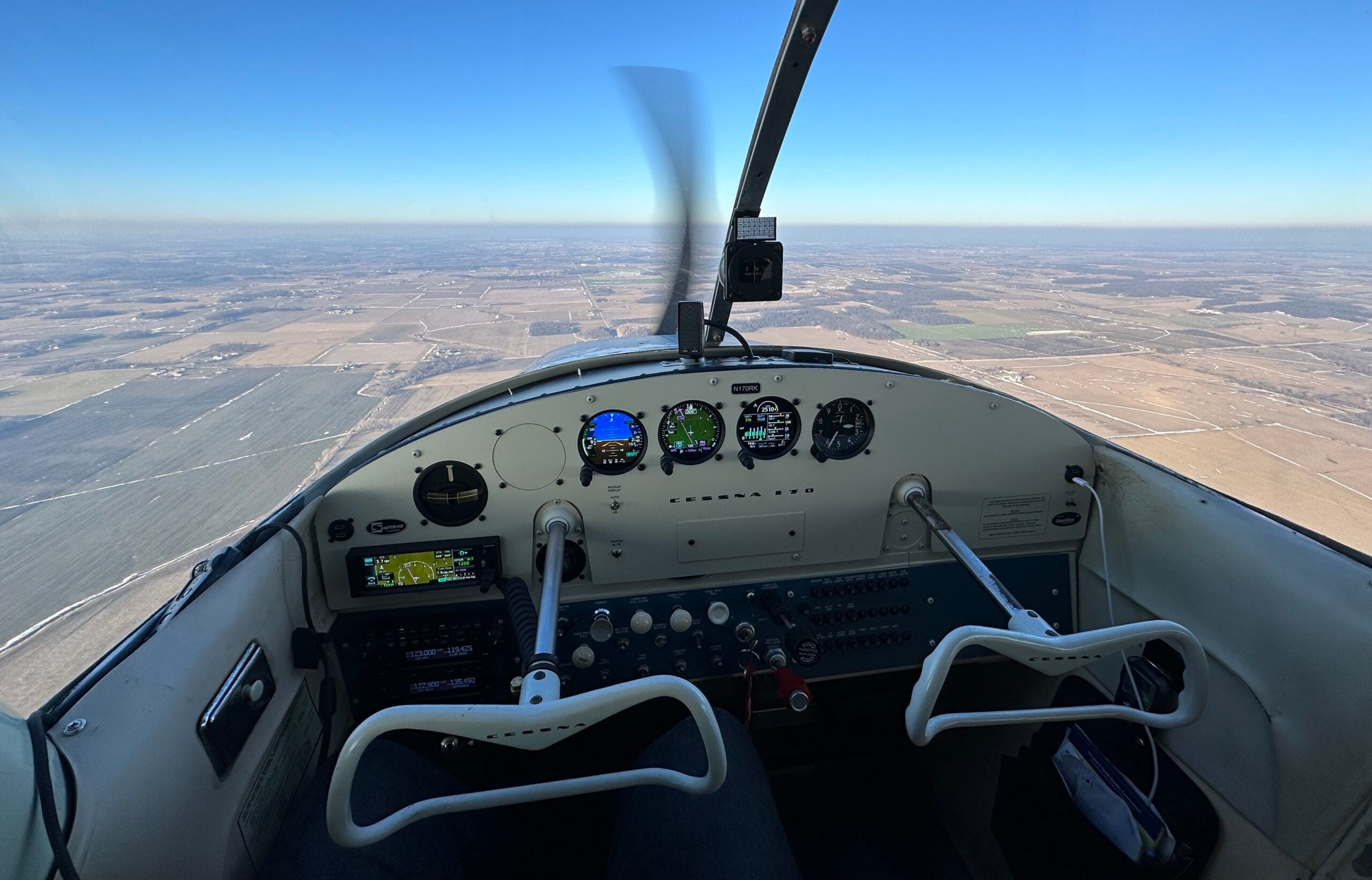 A long-awaited clear day provides a perfect opportunity to brush the rust off after a solid month of fog and low ceilings. [Credit: Jason McDowell]