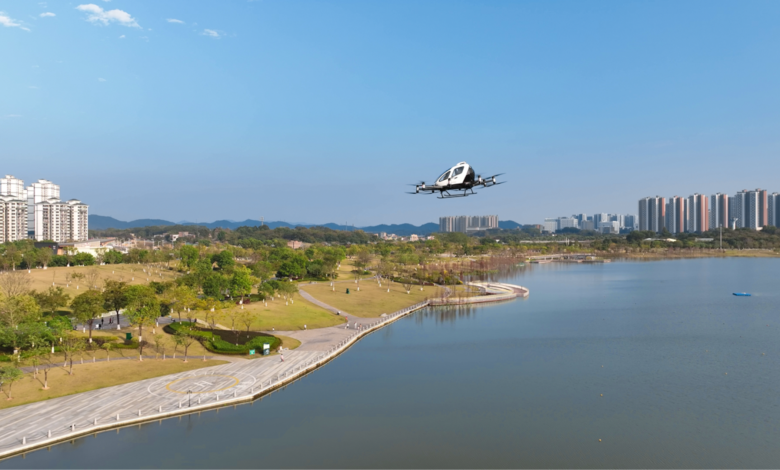 EHang China manufacturer eVTOL air taxi