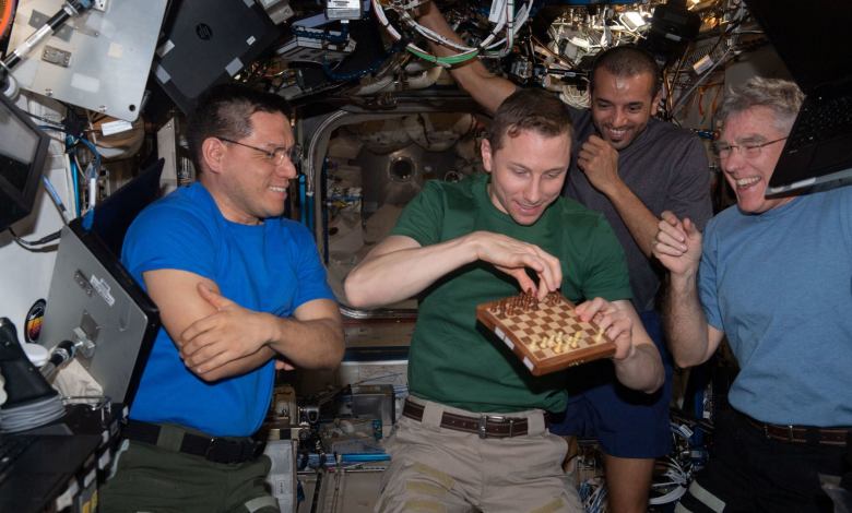 NASA astronauts Frank Rubio, Stephen Bowen, Woody Hoburg, Sultan AlNeyadi