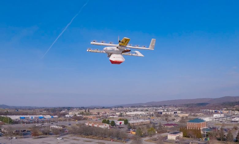 Wing drone delivery DoorDash Virginia