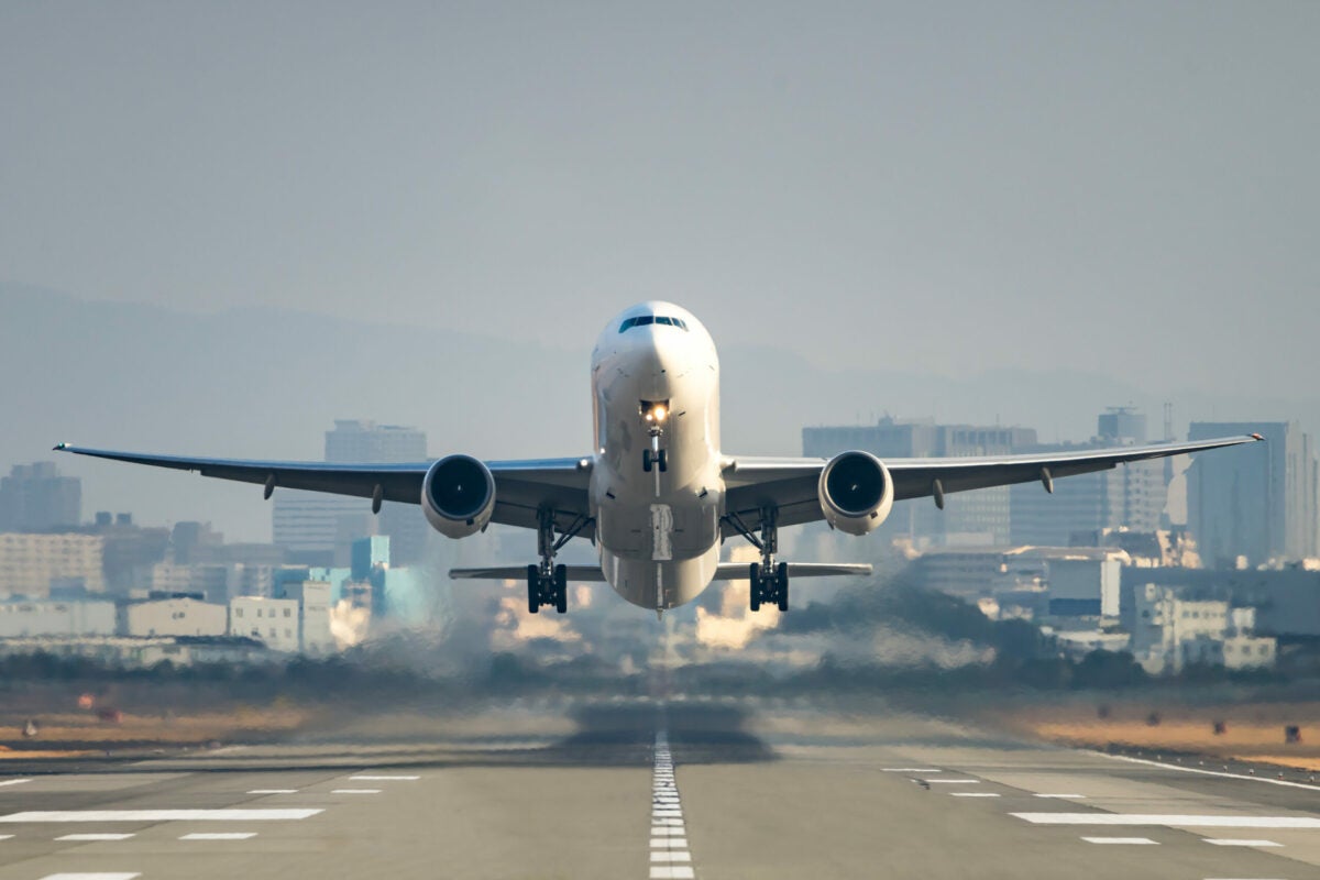 Jet airliner taking off [Credit: Shutterstock]