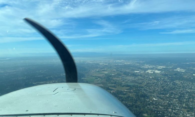 One of the first things pilots learn is to always look for emergency landing areas. [Courtesy: Meg Godlewski]