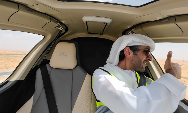 EHang eVTOL air taxi UAE