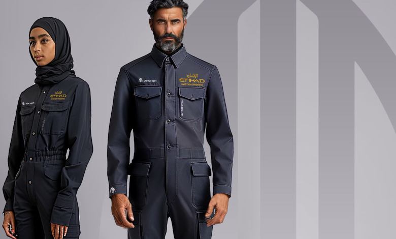 Archer Midnight eVTOL air taxi pilot uniform Etihad