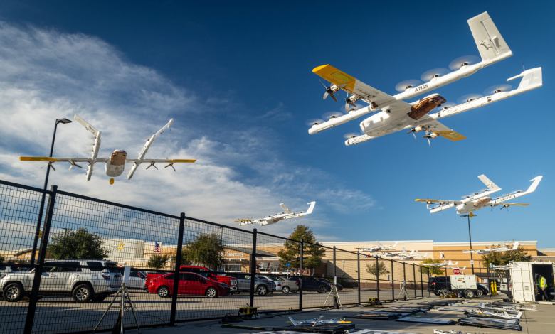 Wing drone delivery Melbourne