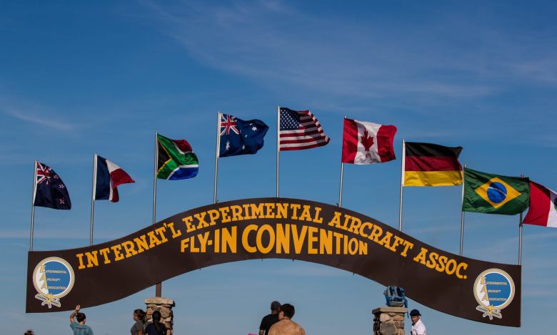 EAA AirVenture fly-in is scheduled for July 20-26, 2026, in Oshkosh, Wisconsin. [Credit: FLYING Archive]