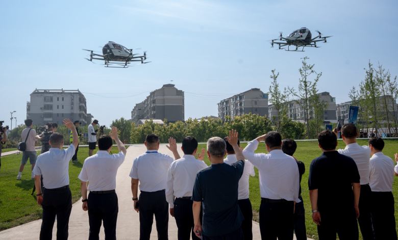 EHang EH216-S self-flying eVTOL air taxi