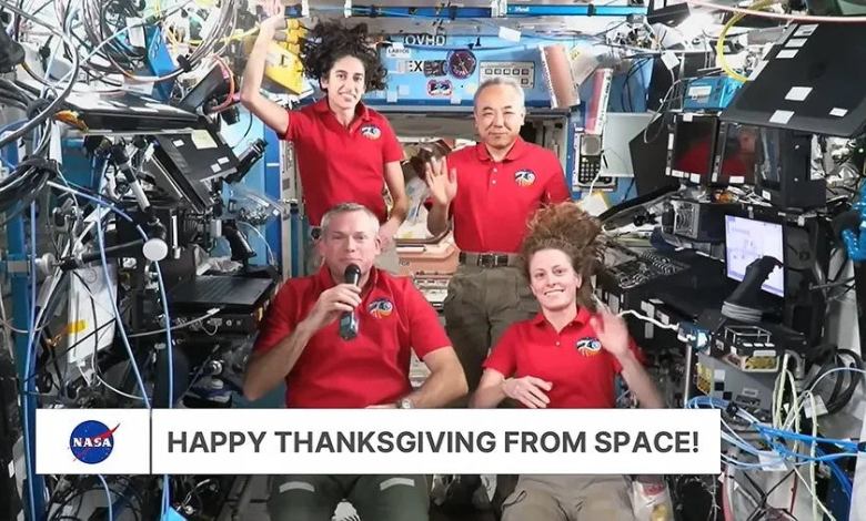 NASA astronauts ISS thanksgiving holiday