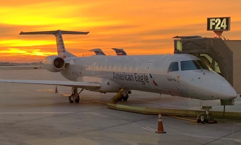 A regional jet operated by Piedmont.