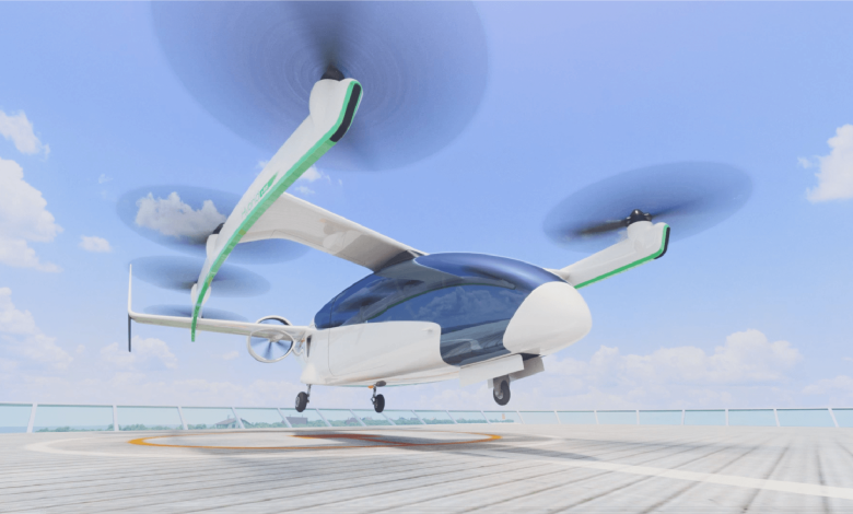 Honda hybrid electric VTOL eVTOL aircraft concept