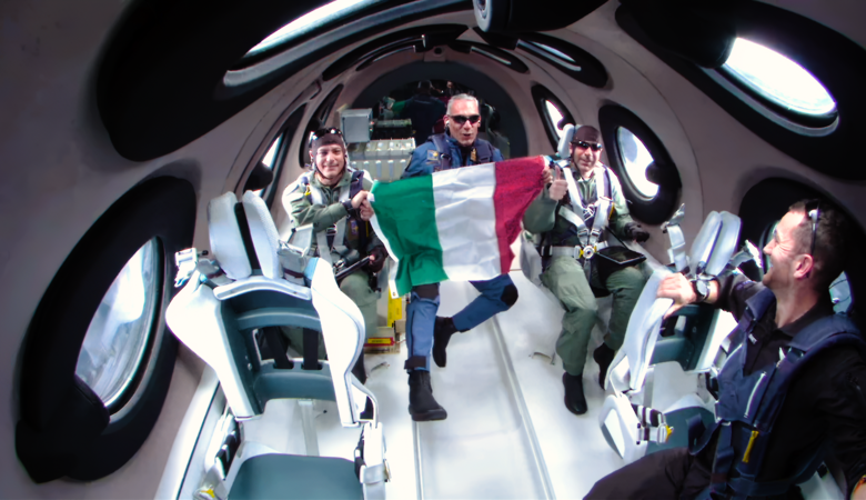 Virgin Galactic Italian air force Unity spaceflight