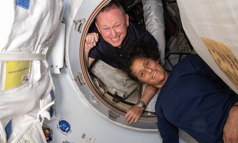 Butch Wilmore Suni Williams Boeing Starliner astronauts ISS