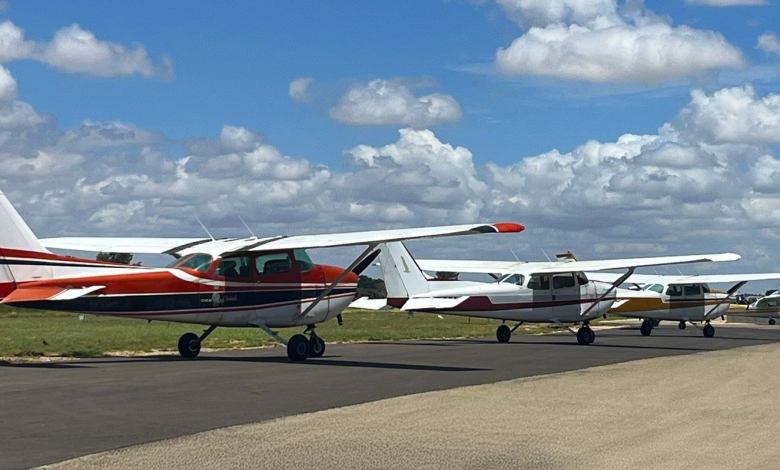 Planes on tarmac