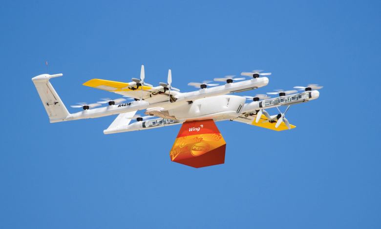 Wing delivery drone Pepsi Doritos Tostitos