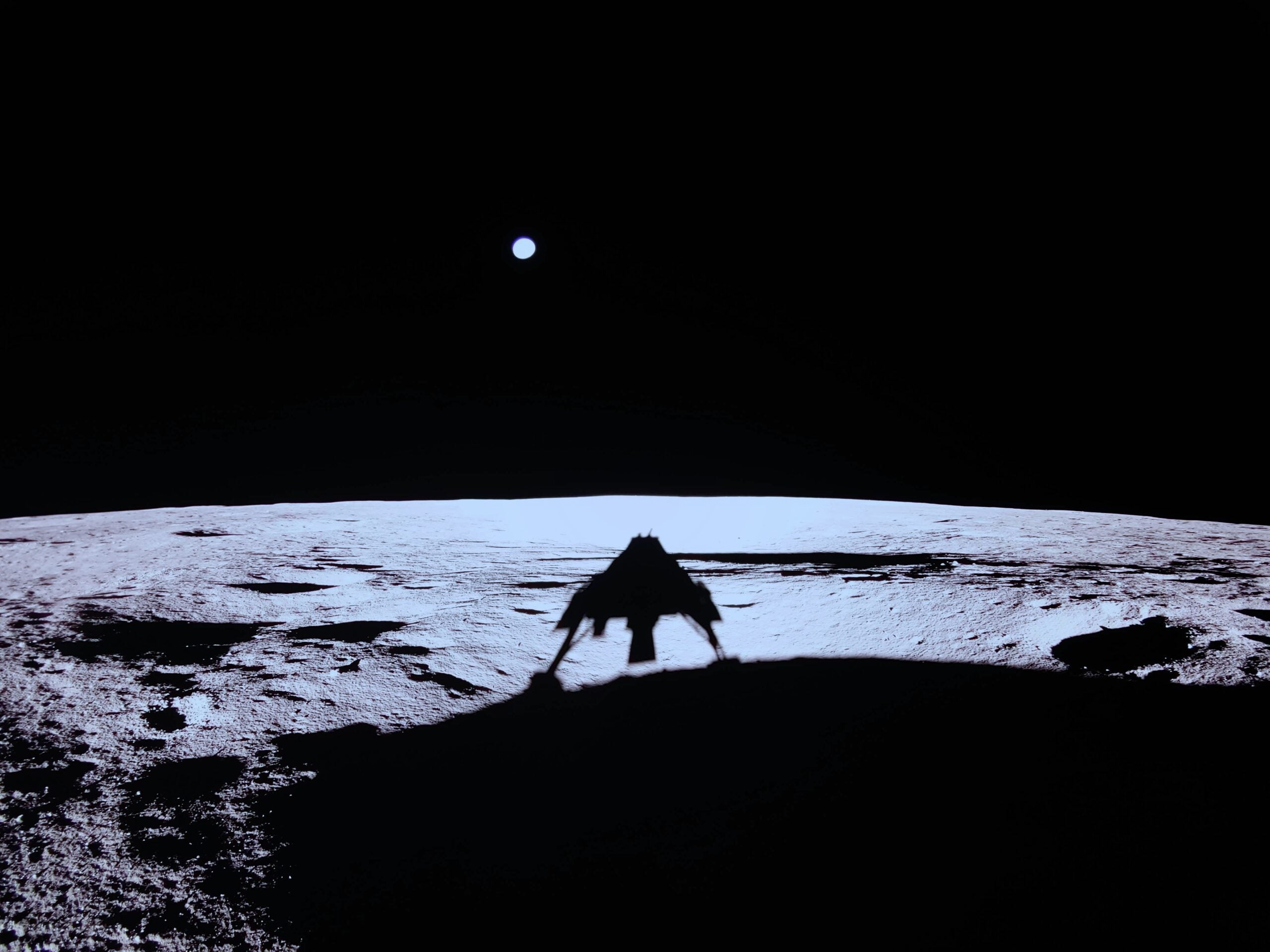 Firefly Aerospace Blue Ghost lunar lander on the moon
