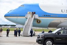 Trump on Air Force One
