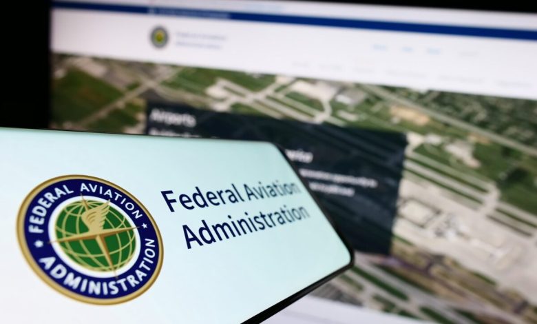 FAA insignia on a laptop [Credit: Shutterstock]