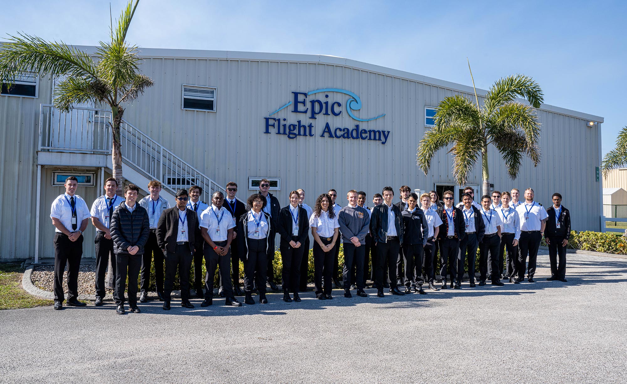 January 2025 orientation at Epic Flight Academy's New Smyrna Beach, Florida, location. [Courtesy: Epic Flight Academy]