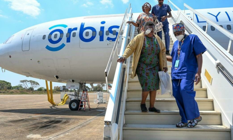 An Orbis International aircraft