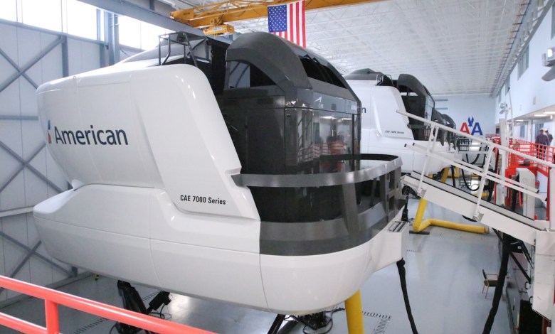 Simulator at American Airlines facility