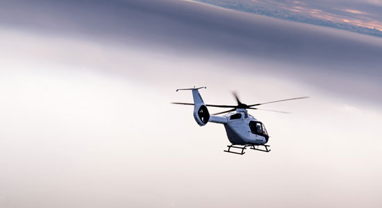 An Airbus H140 used by Global Medical Response.