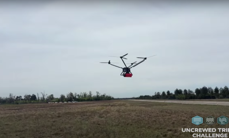 Autonomous delivery drone uncrewed triple challenge competition