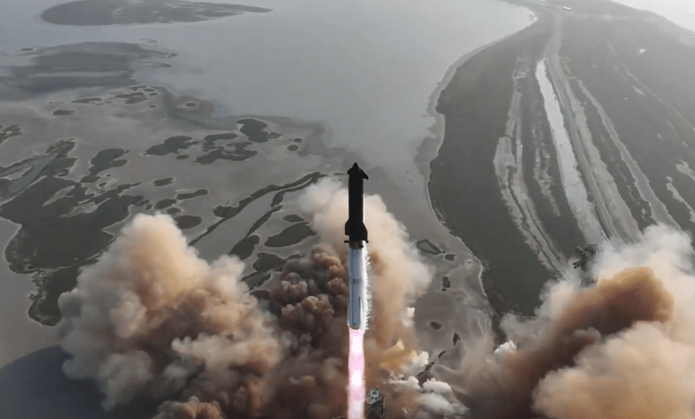 SpaceX Starship rocket Super Heavy booster test flight 9
