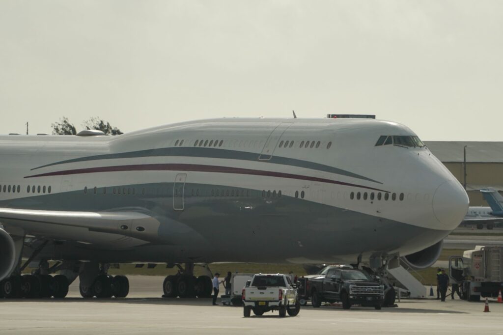 Qatari 747-8 jet