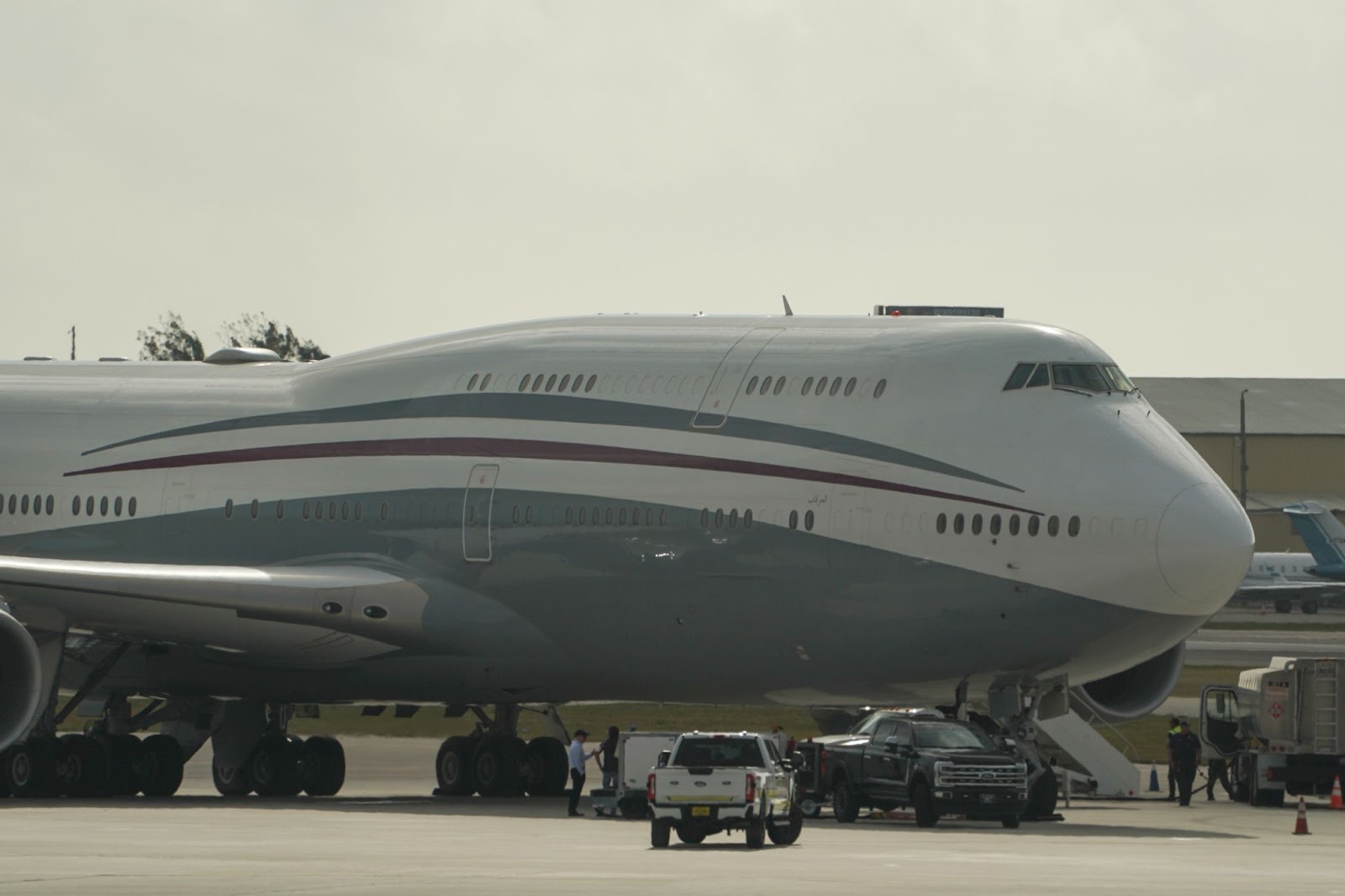 Qatari 747-8 jet
