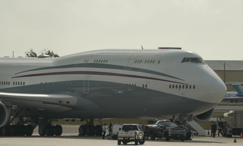 Qatari 747-8 jet