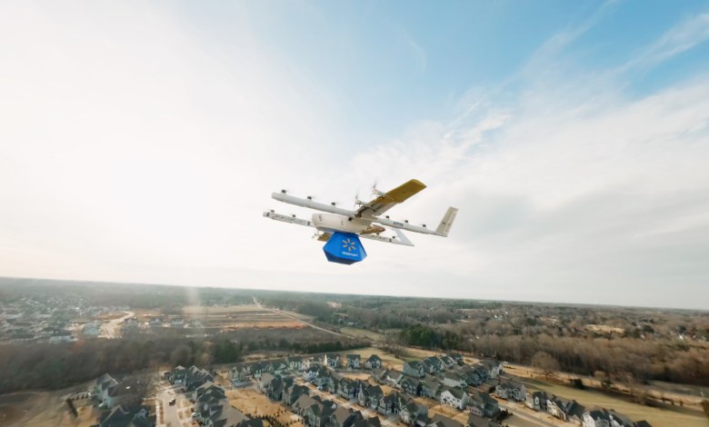 Wing drone delivery Walmart