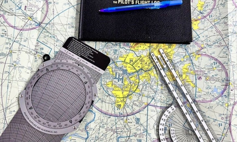 Materials and flight computer to chart a flight without a GPS