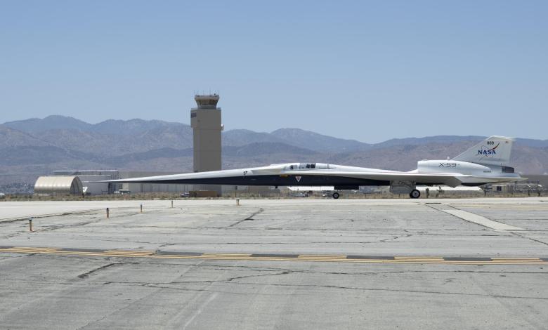 NASA Lockheed Martin X-59 experimental quiet supersonic aircraft