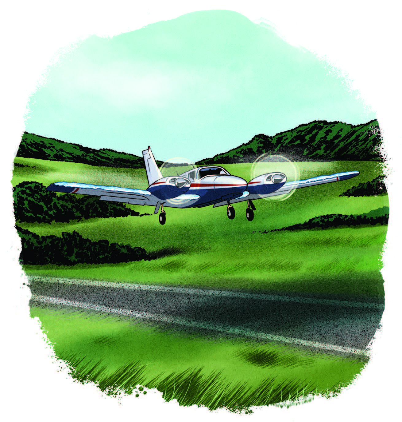 A close call with experienced by the author shows unpredictable and unforgiving nature of in-flight structural ice phenomenon. [Illustration: Joel Kimmel]