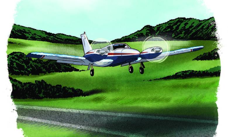 A close call with experienced by the author shows unpredictable and unforgiving nature of in-flight structural ice phenomenon. [Illustration: Joel Kimmel]