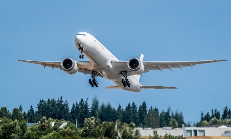 Boeing's fifth 777X takes flight