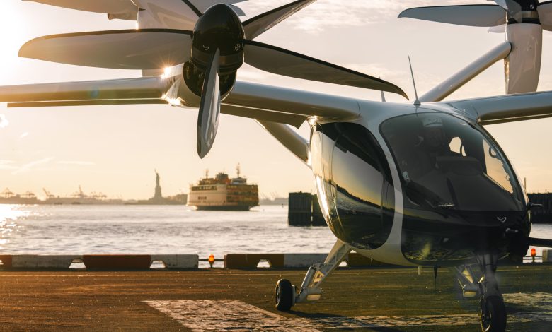 Joby Aviation electric vertical takeoff and landing eVTOL air taxi New York