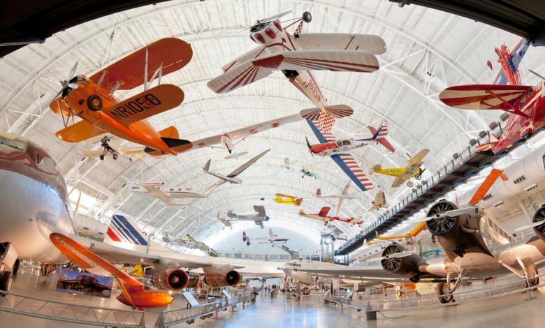 The Boeing Aviation Hangar at the Udvar-Hazy Center in Chantilly, Virginia. [Credit: National Aviation and Space Museum]