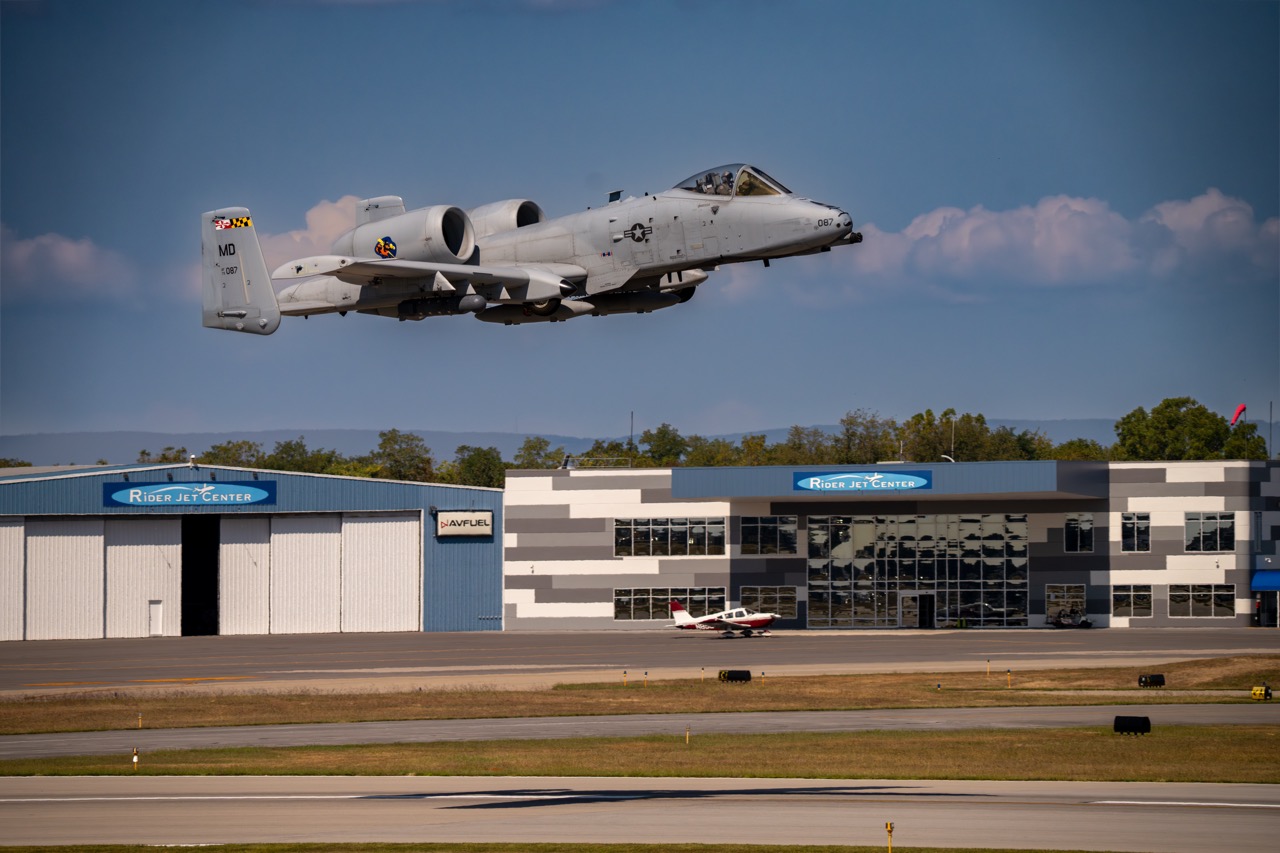 Warthog 087 returns to Hagerstown, Maryland. [Credit: Austin Colby]