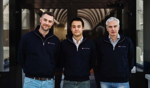 Elysian cofounders (from left) Daniel Rosen Jacobson, Reynard de Vries, and Rob Wolleswinkel. [Courtesy: Elysian Aviation]