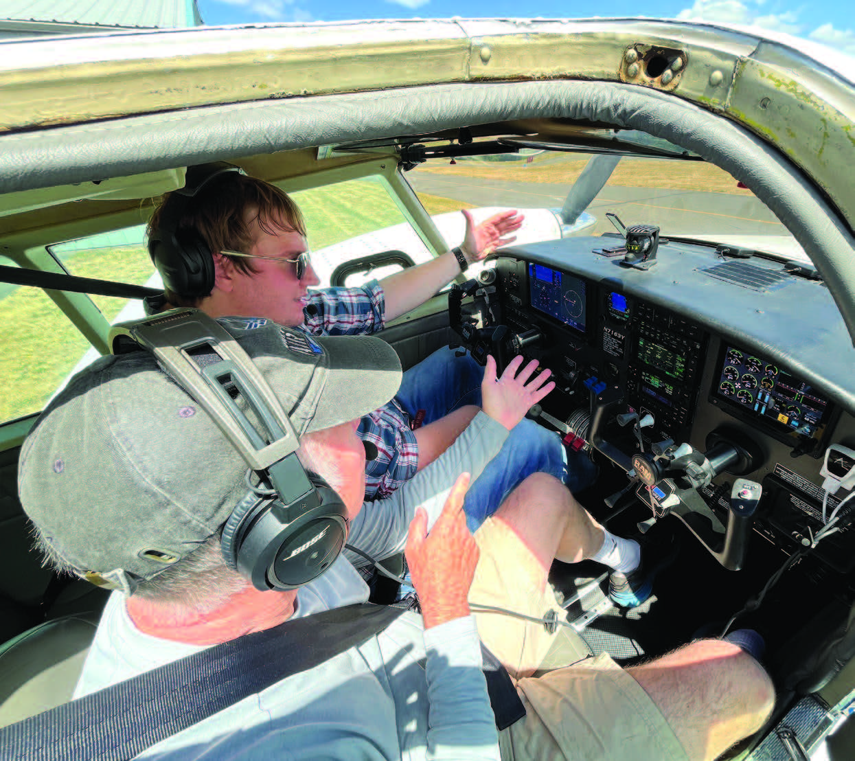 The first time you exercise your pilot in command (PIC) privileges flying with a pilot who is not your flight instructor or a Designated Pilot Examiner (DPE) it can be an eye-opener. [Courtesy: Meg Godlewski]