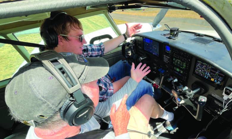 The first time you exercise your pilot in command (PIC) privileges flying with a pilot who is not your flight instructor or a Designated Pilot Examiner (DPE) it can be an eye-opener. [Courtesy: Meg Godlewski]