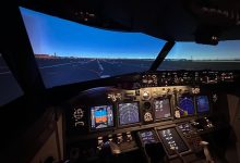 Runway 1 at KDCA in simulator