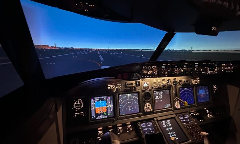 Runway 1 at KDCA in simulator