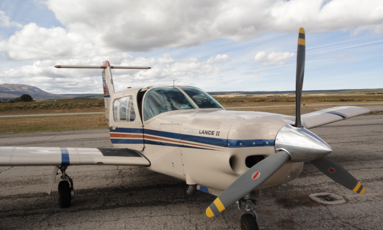 A 1978 Piper PA-32RT-300T Turbo Lance II.